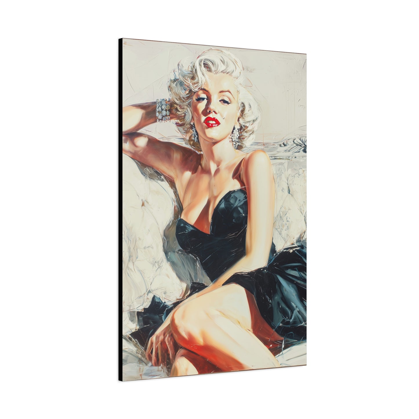 Gallery Wrapped Canvas, The Diva Project Art Canvas, Pinup Art Canvas – Marilyn Monroe - FIVE
