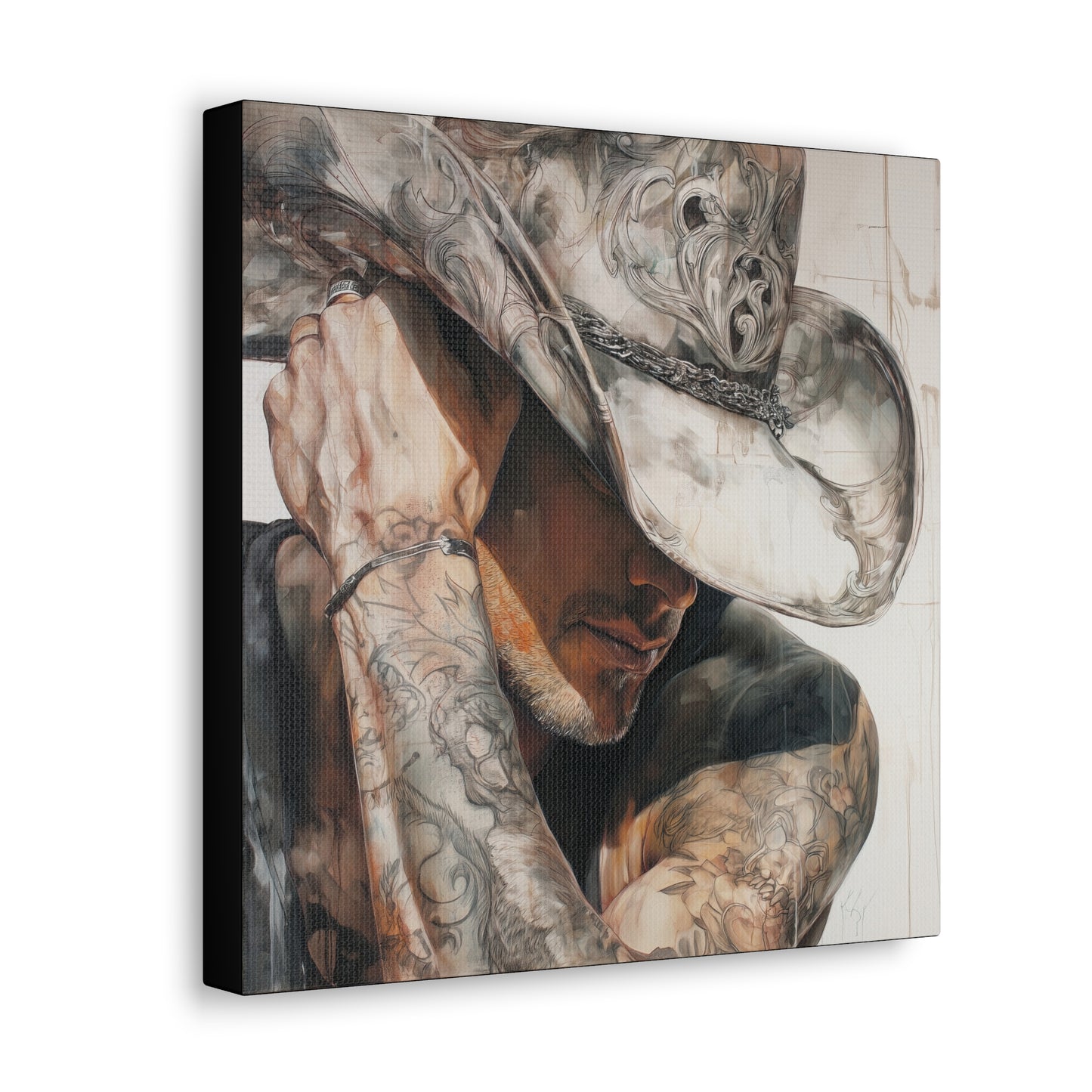 Gallery Wrapped Canvas, Wranglers and Wreckage Art Canvas, Erotic Pinup Art Canvas – Chase