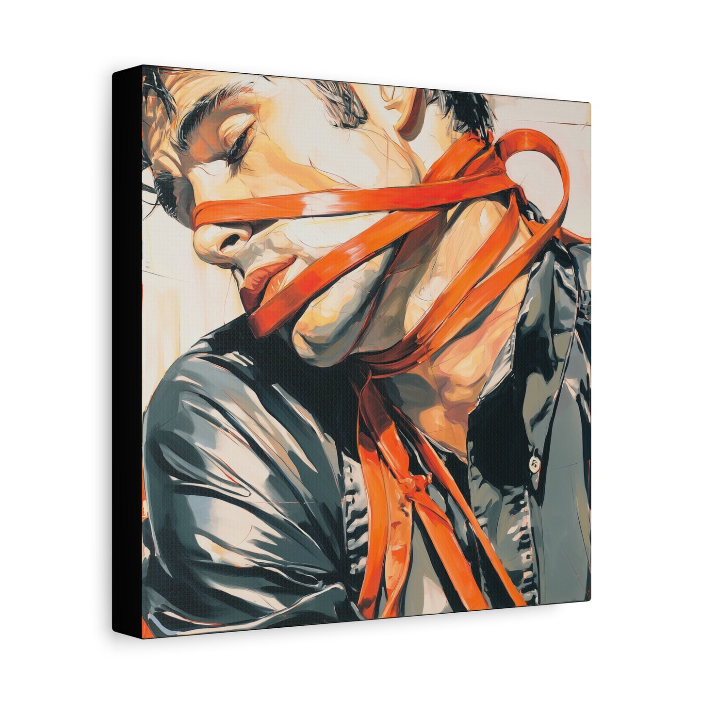 Gallery Wrapped Canvas, Ropes and Reverence Art Canvas, Erotic Shibari Art Canvas – Ryu