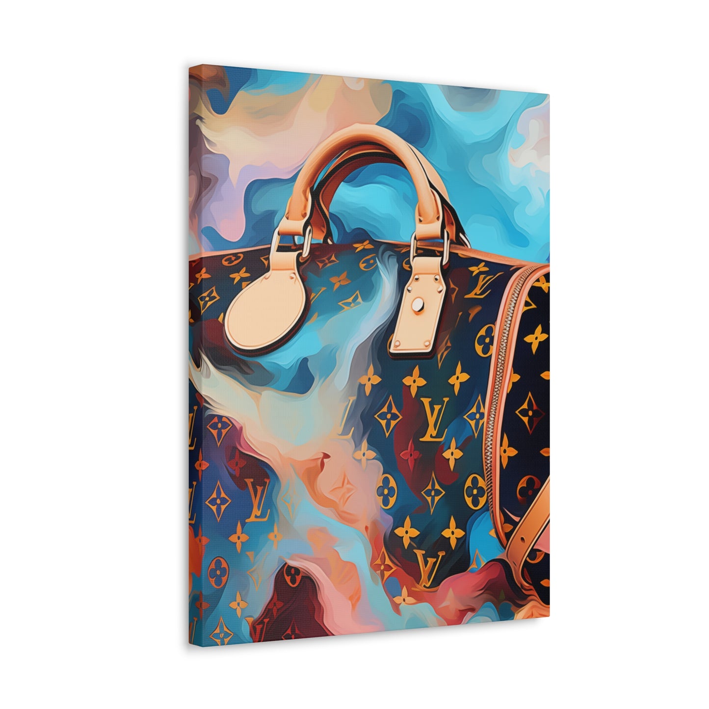 Canvas Gallery Wrap - LV Designer Inspired Wall Art - Abstract