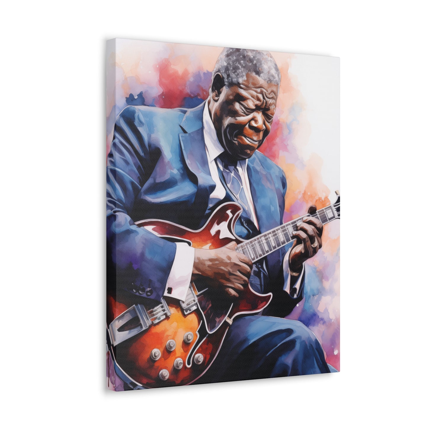 Gallery Wrapped Canvas, Celebrity Inspired, Pop Art Canvas – The King Also