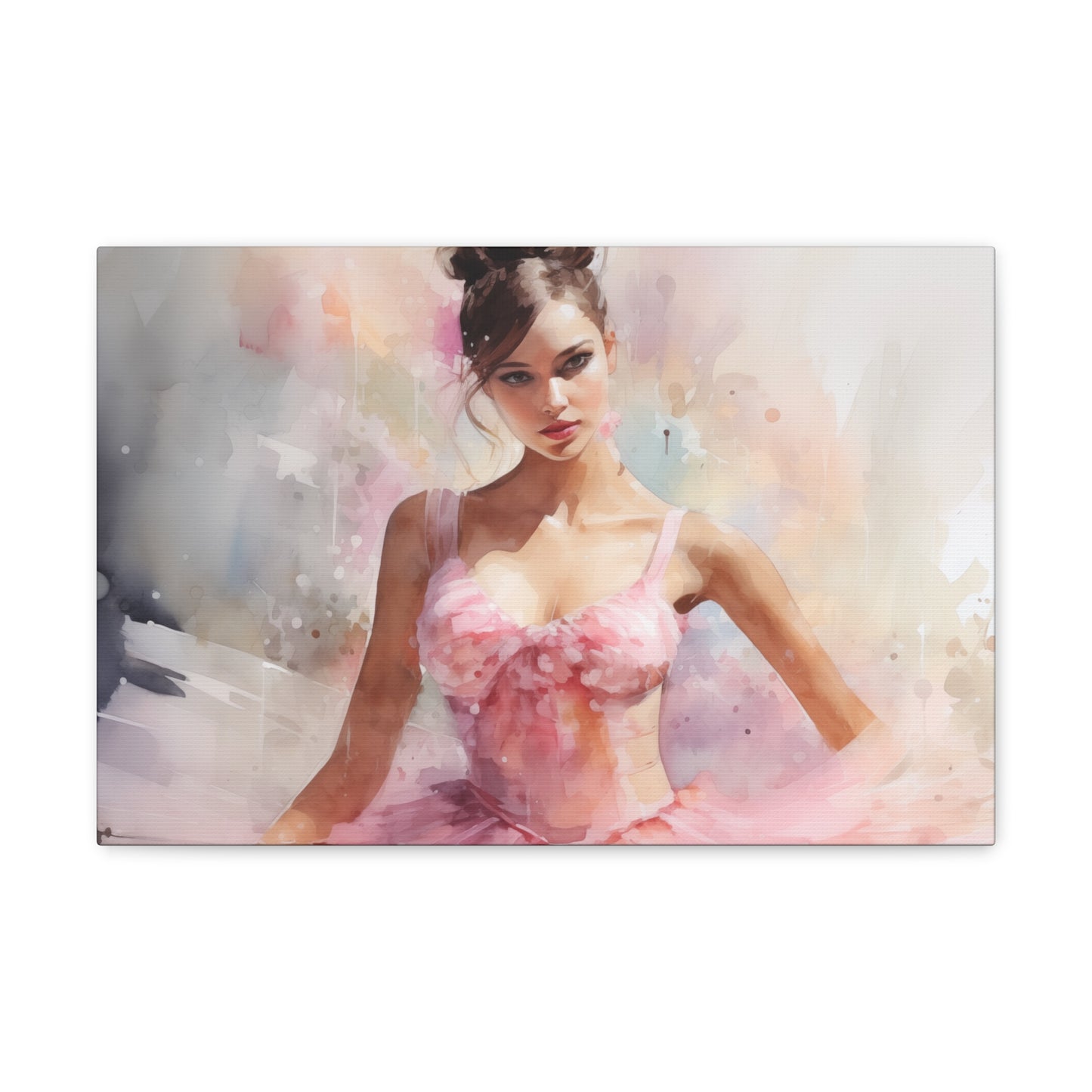 Gallery Wrapped Canvas, Ballerina Beauty, Ballet Art Canvas – Lily