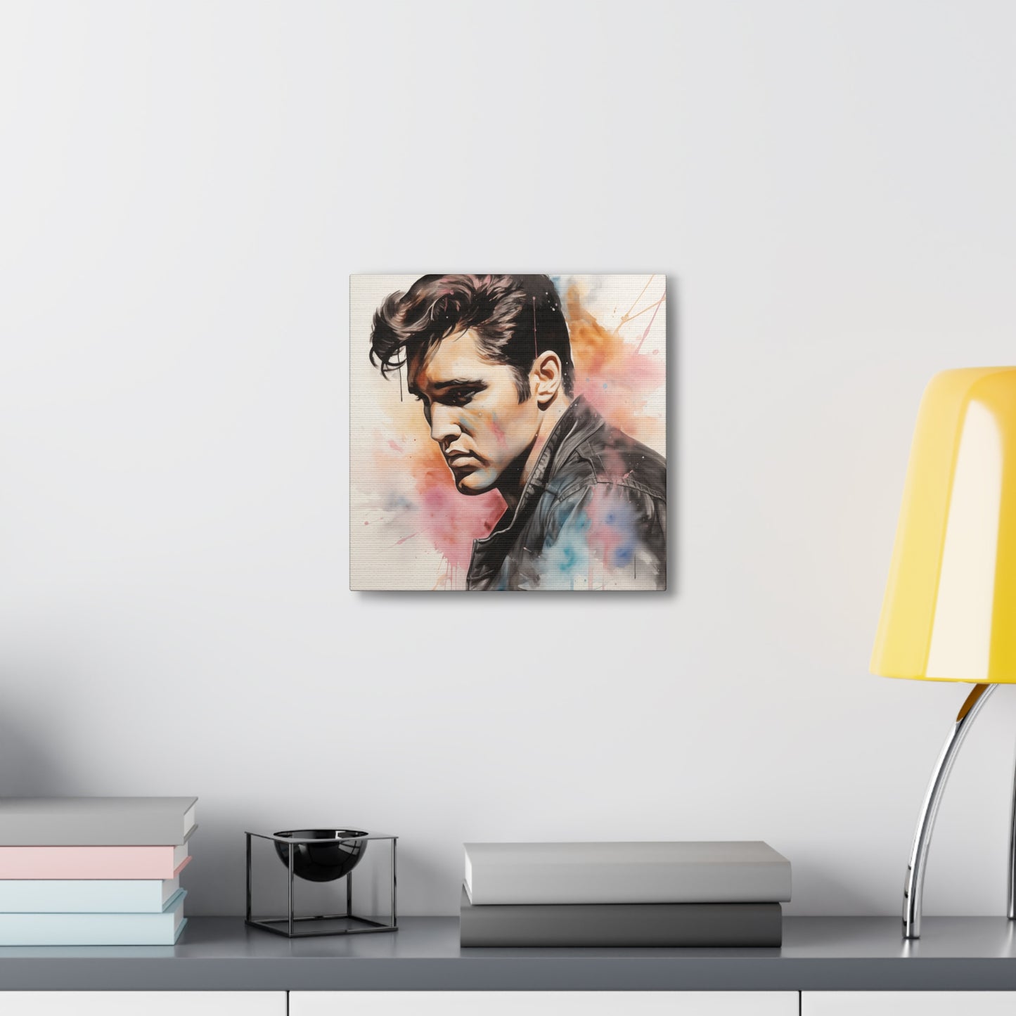 Gallery Wrapped Canvas, Celebrity Inspired, Pop Art Canvas – Elvis