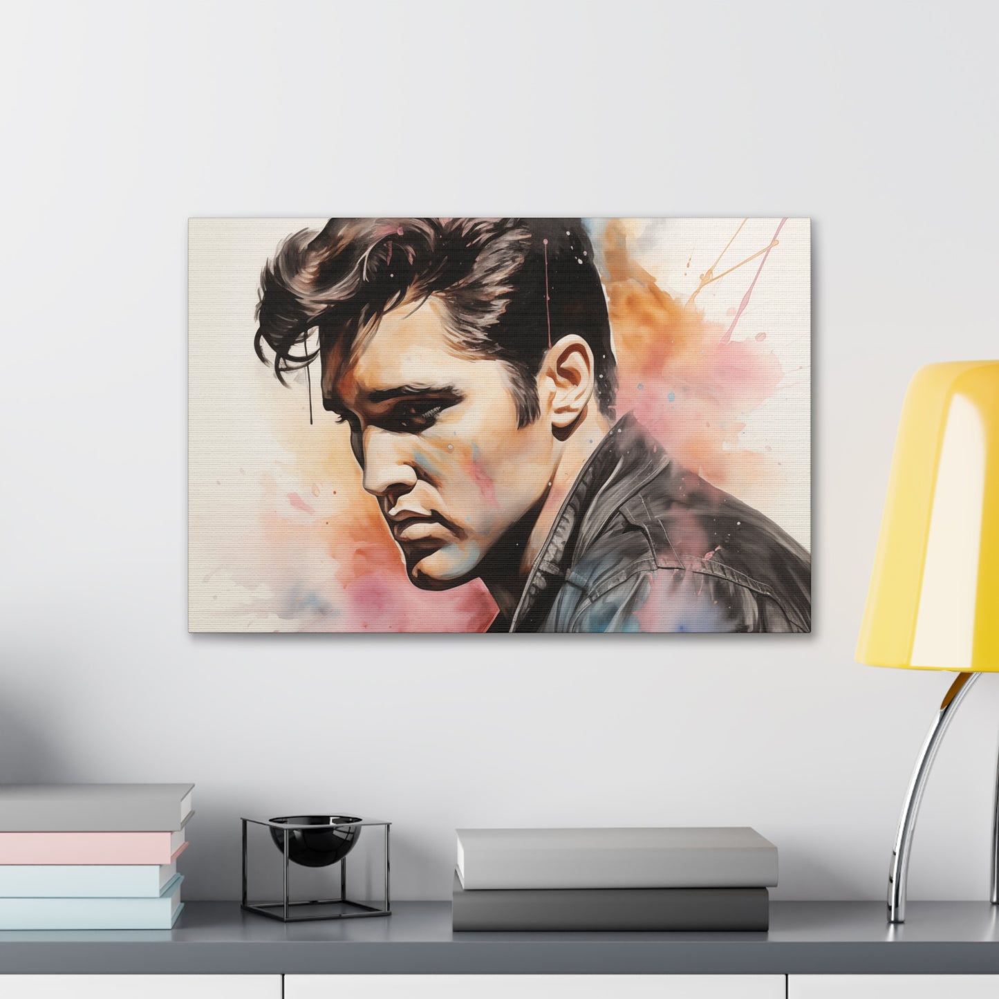 Gallery Wrapped Canvas, Celebrity Inspired, Pop Art Canvas – Elvis