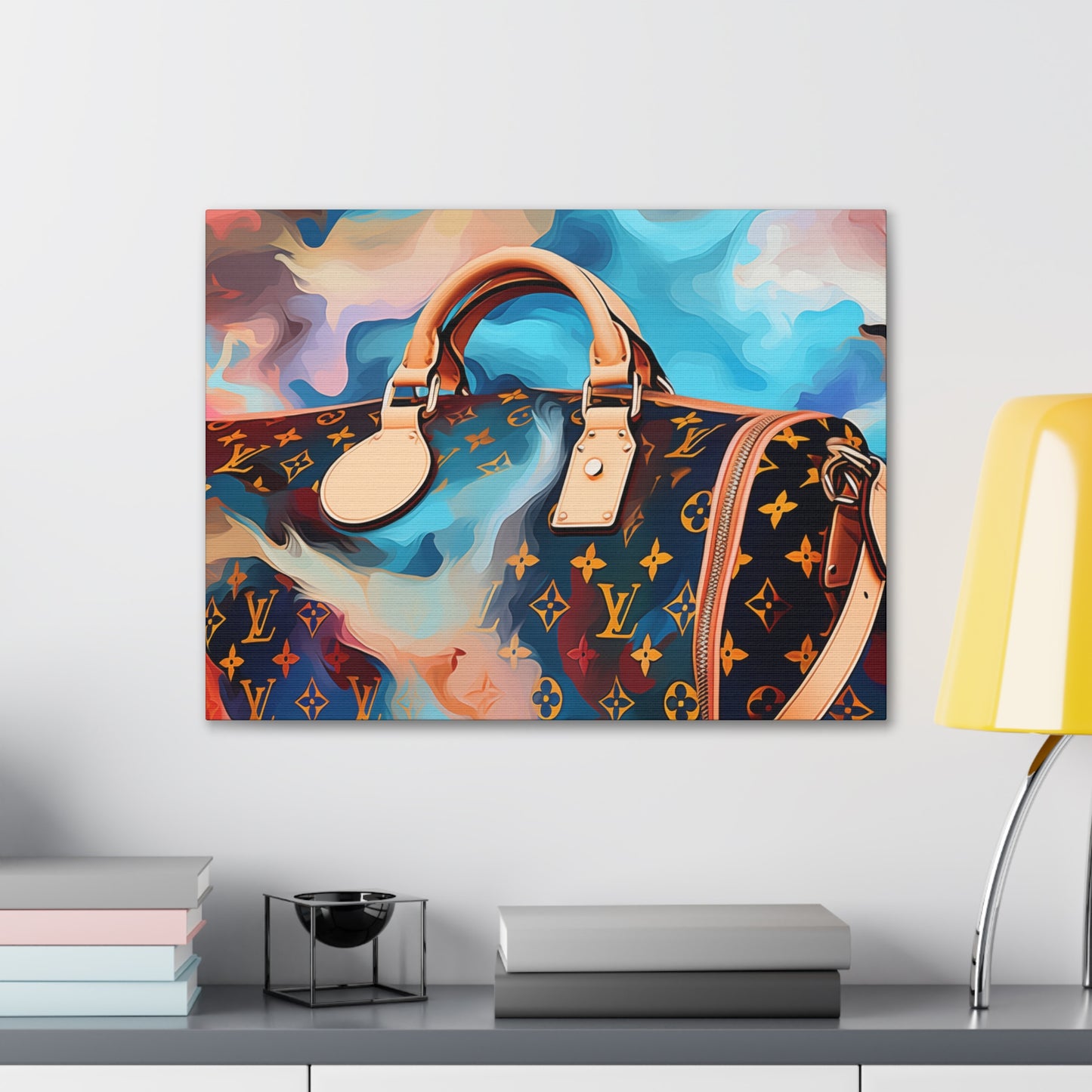 Canvas Gallery Wrap - LV Designer Inspired Wall Art - Abstract