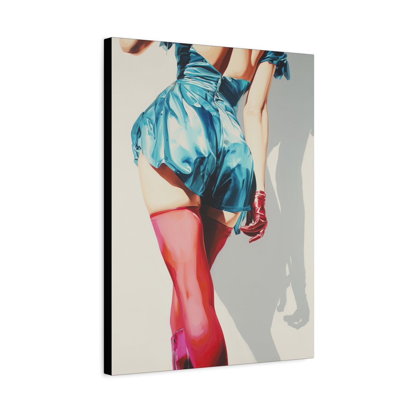Gallery Wrapped Canvas, Tongue and Cheek Art Canvas, Naughty Girl Art Canvas –  Lydia