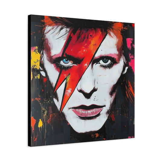 Gallery Wrapped Canvas, Celebrity Inspired, Pop Art Canvas – Bowie