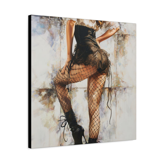 Gallery Wrapped Canvas, Tongue and Cheek Art Canvas, Naughty Girl Art Canvas –  Jessica