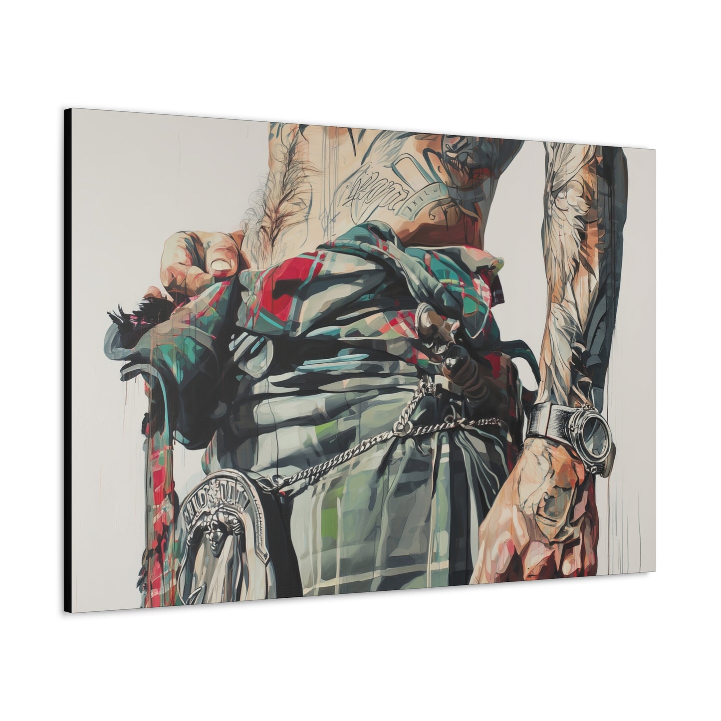 Gallery Wrapped Canvas, Kilts and Carnage Art Canvas, Erotic Pinup Art Canvas – Rory