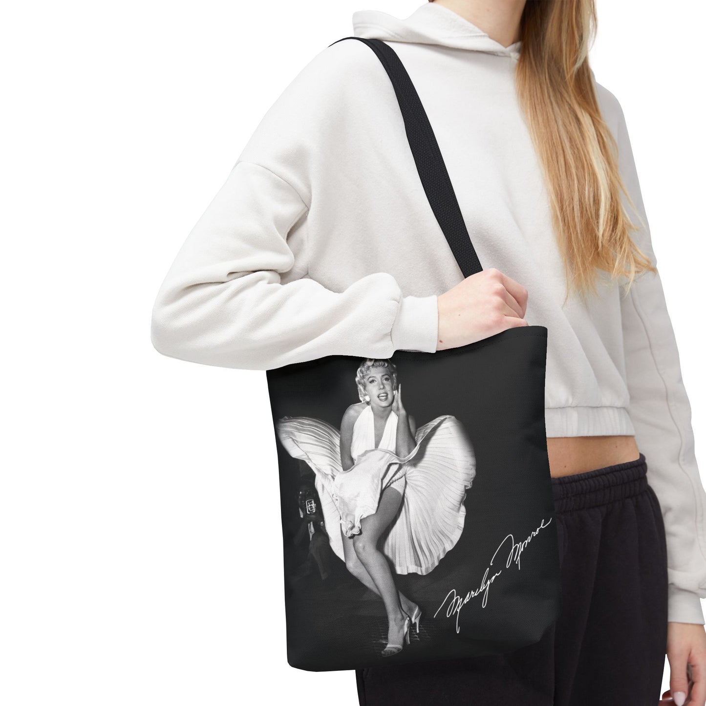 Celebrity Tote Bag, Utility Tote - Marilyn Monroe Subway Grate Tote - New York