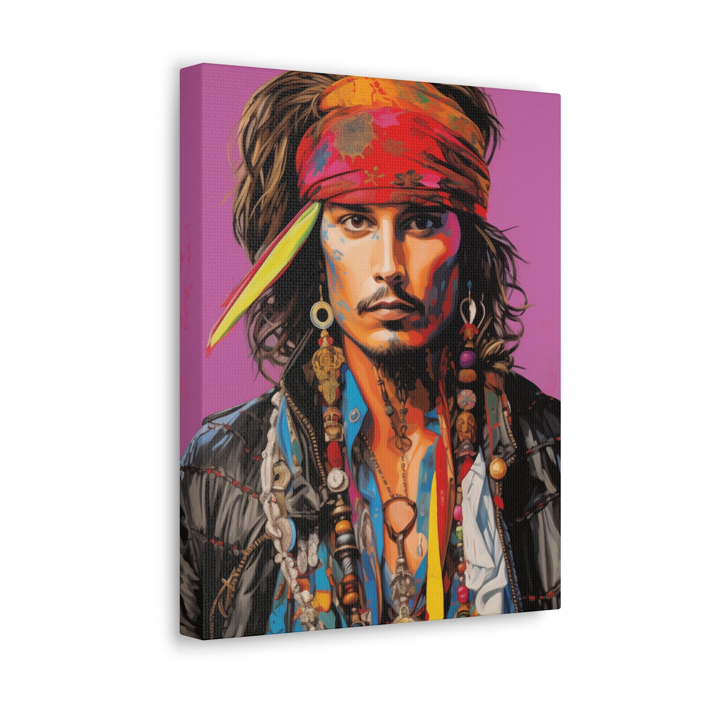 Gallery Wrapped Canvas, Celebrity Inspired, Pop Art Canvas – Johnny Also