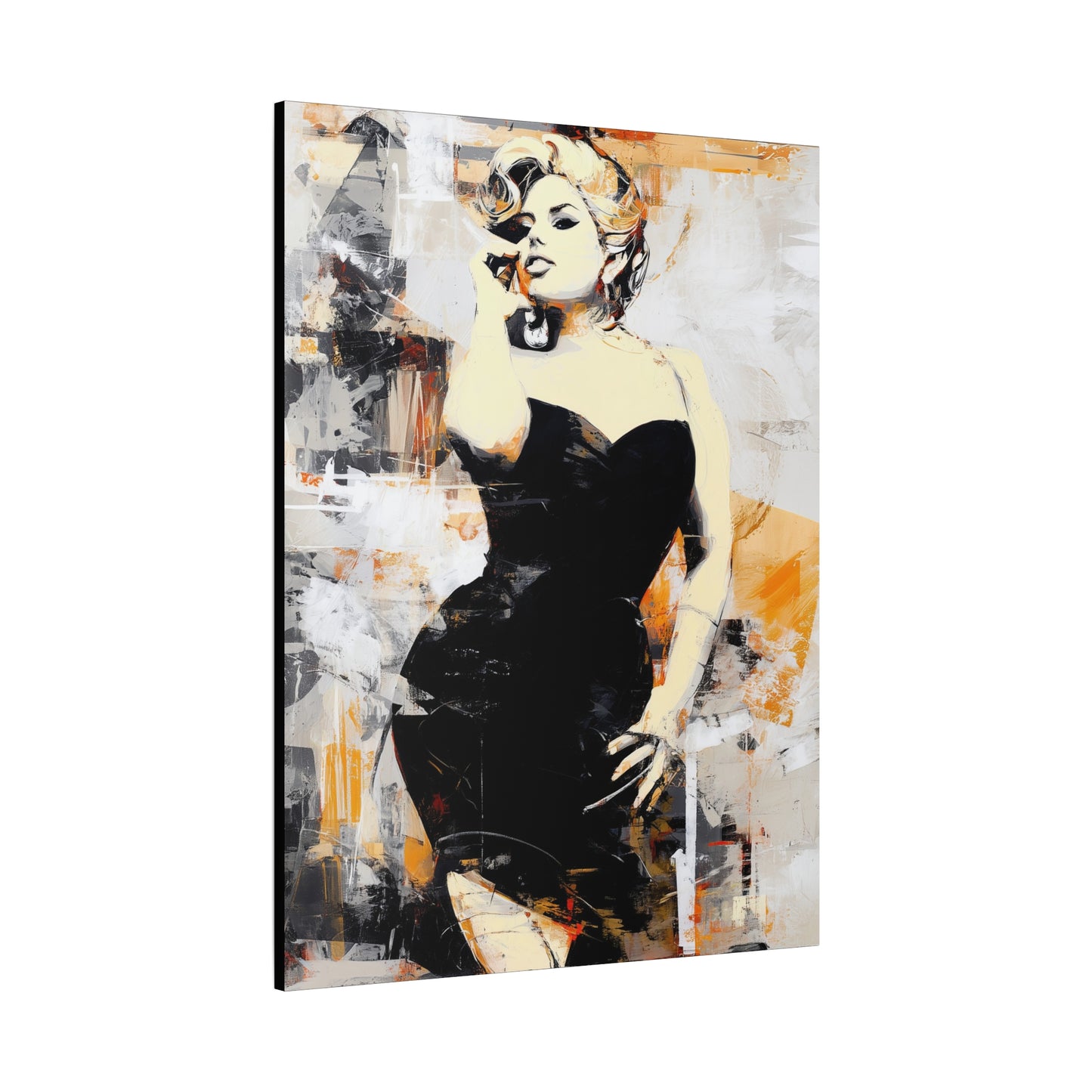 Gallery Wrapped Canvas, Guilt and Grit Adult Art Canvas, Erotic Pinup Art Canvas – Carmen
