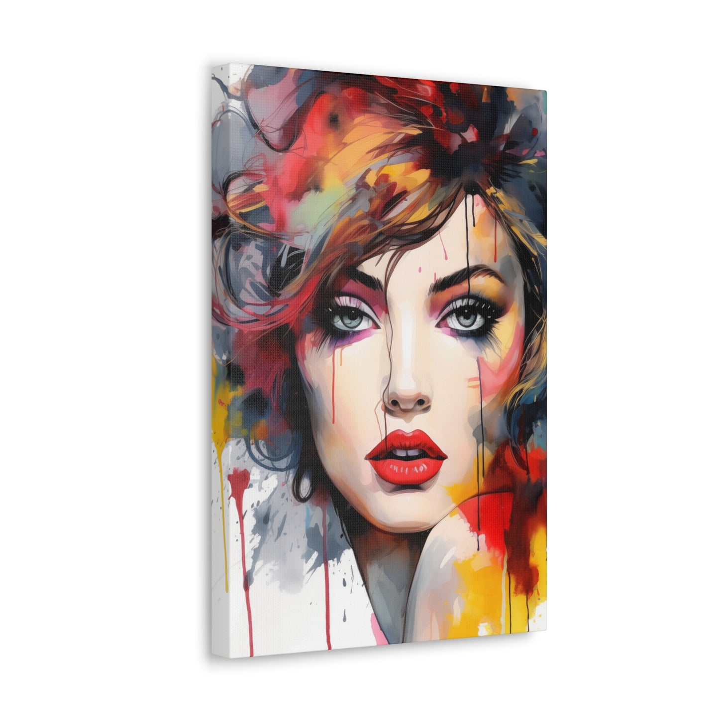 Canvas Wall Art, Gallery Wrapped Pop Art, Femme Doll Wall Art – Alessia