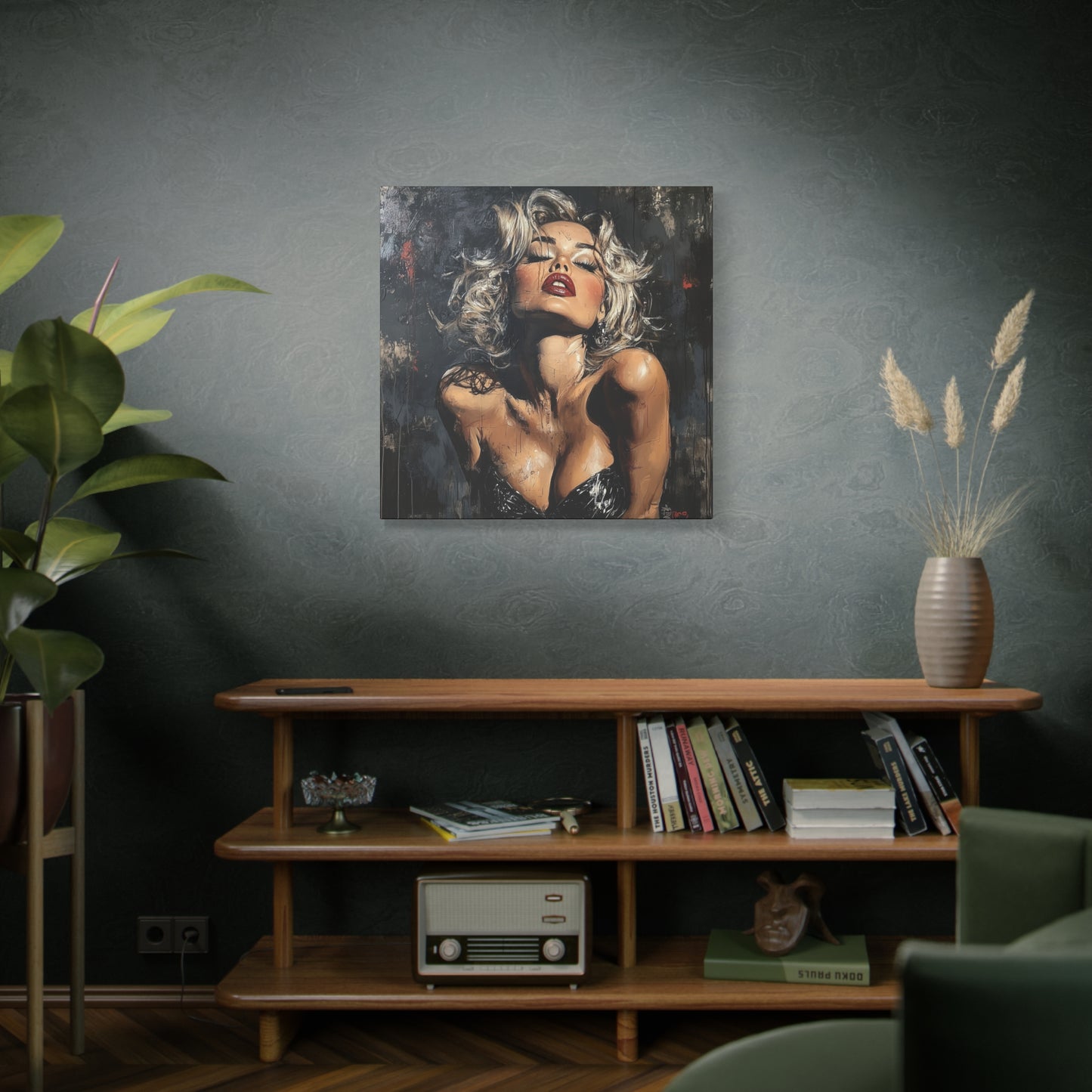 Gallery Wrapped Canvas, Guilt and Grit Adult Art Canvas, Erotic Pinup Art Canvas – Eloise