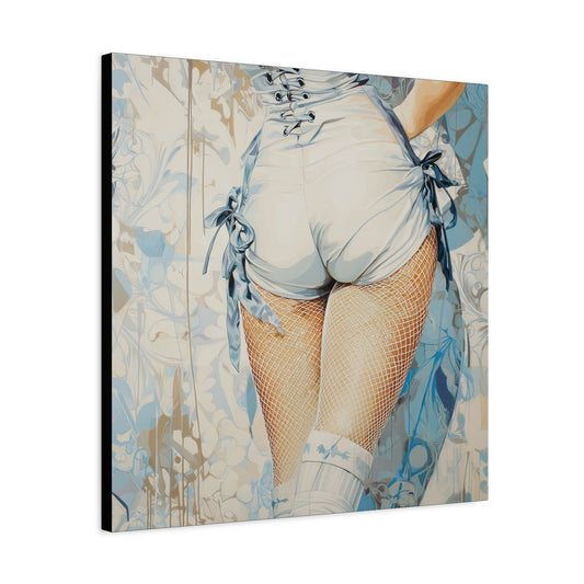 Gallery Wrapped Canvas, Tongue and Cheek Art Canvas, Naughty Girl Art Canvas –  Abigail