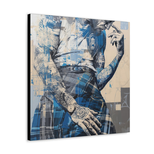 Gallery Wrapped Canvas, Kilts and Carnage Art Canvas, Erotic Pinup Art Canvas – Connor