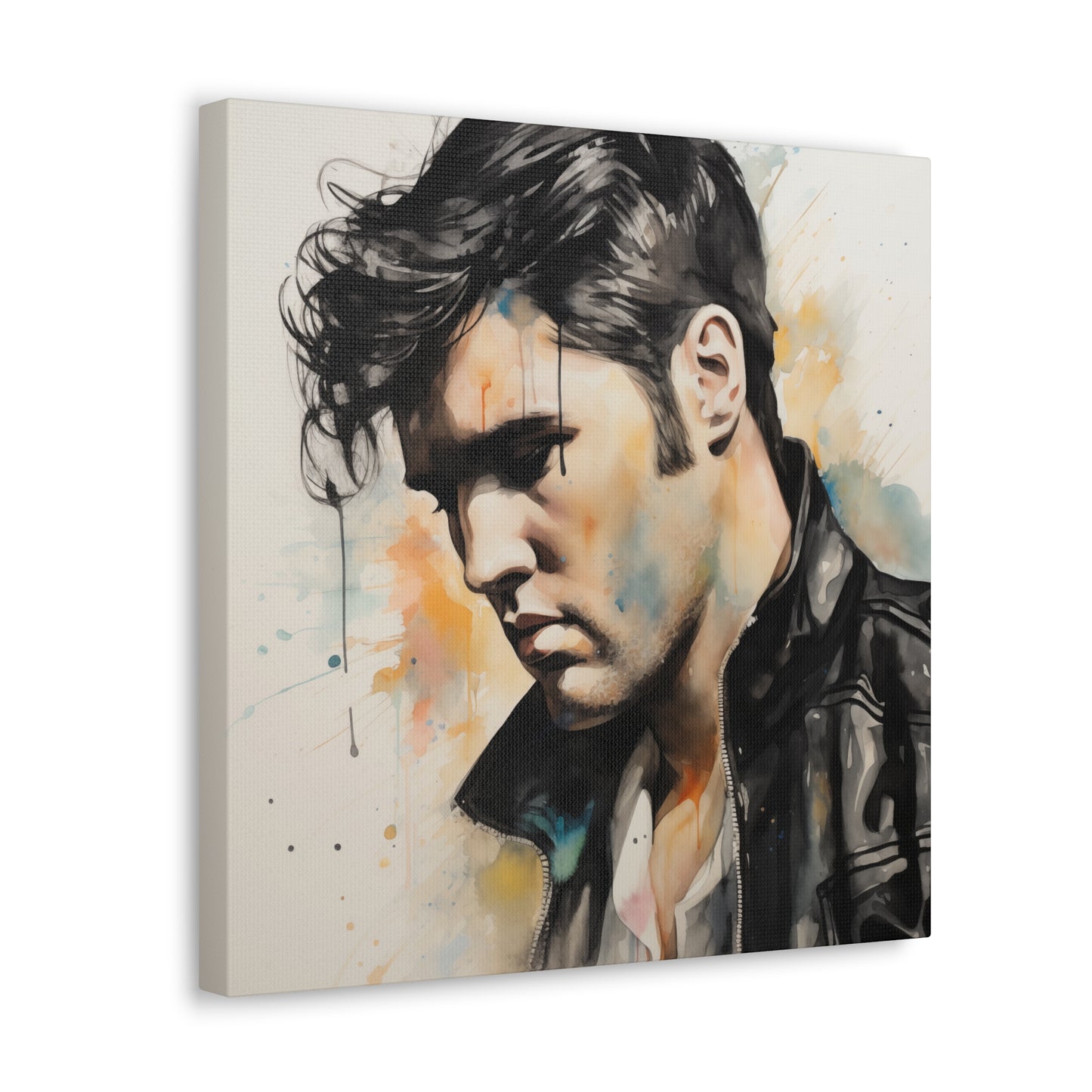 Gallery Wrapped Canvas, Celebrity Inspired, Pop Art Canvas – Elvis Also