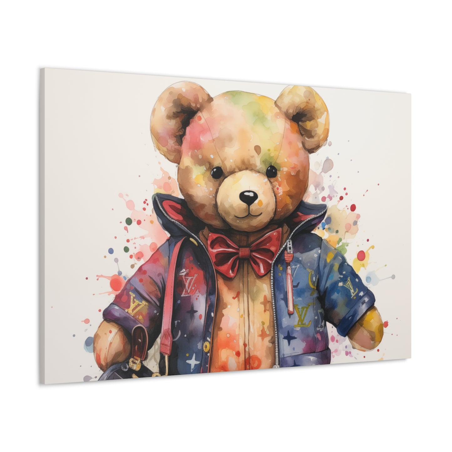Canvas Gallery Wrap - LV Bear Wall Art - Drip