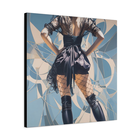 Gallery Wrapped Canvas, Tongue and Cheek Art Canvas, Naughty Girl Art Canvas –  Dani