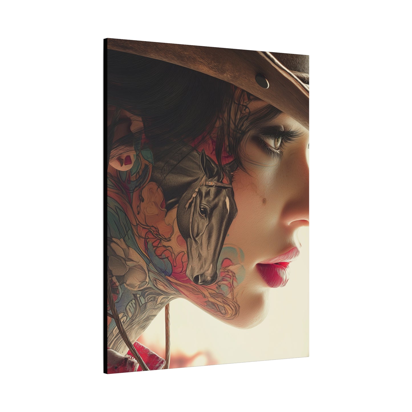 Gallery Wrapped Canvas, Wranglers and Wreckage Art Canvas, Erotic Pinup Art Canvas – Juniper