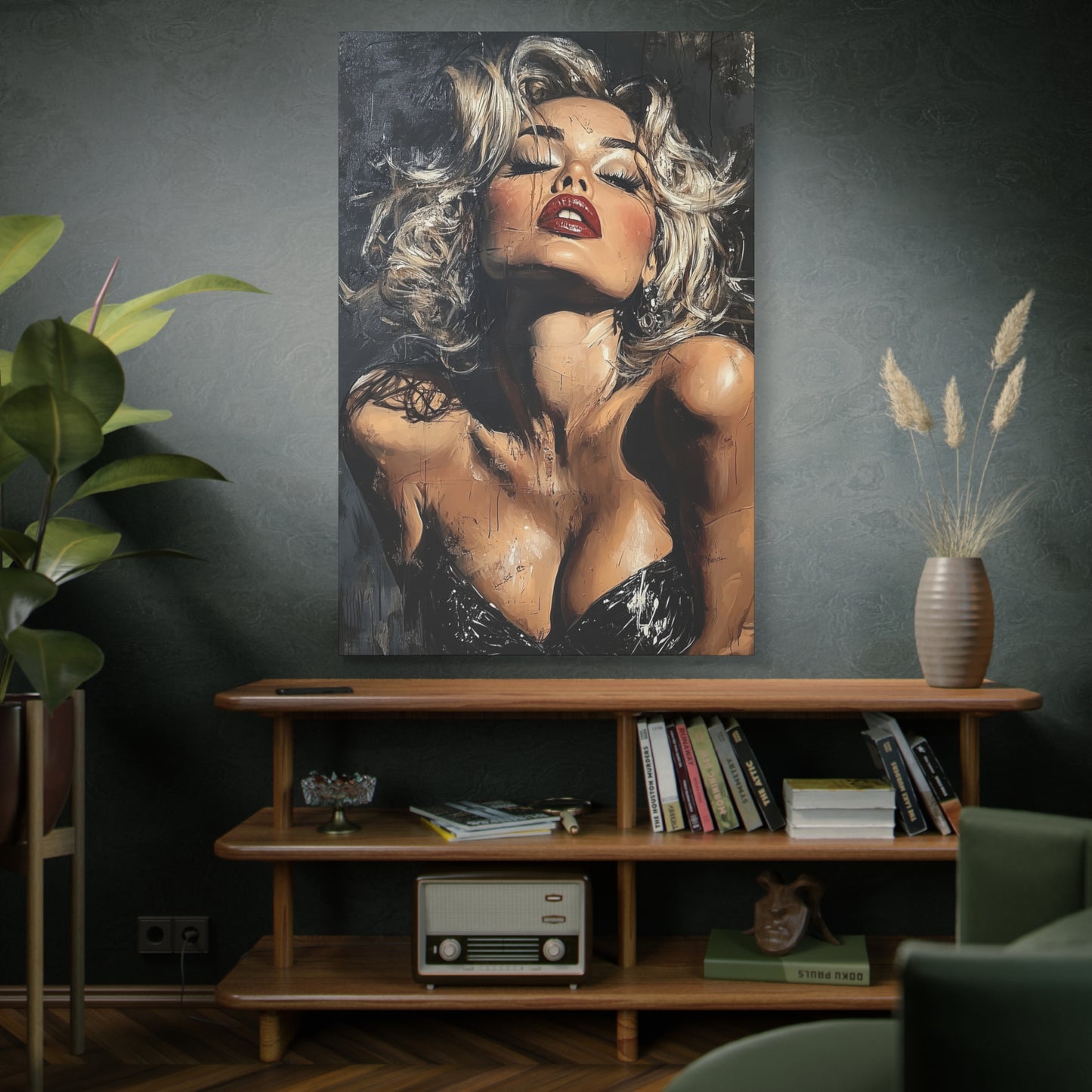 Gallery Wrapped Canvas, Guilt and Grit Adult Art Canvas, Erotic Pinup Art Canvas – Eloise