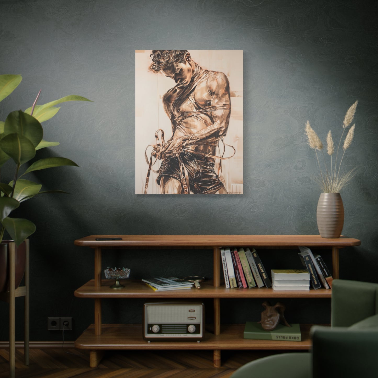 Gallery Wrapped Canvas, Ropes and Reverence Art Canvas, Erotic Shibari Art Canvas – Orion