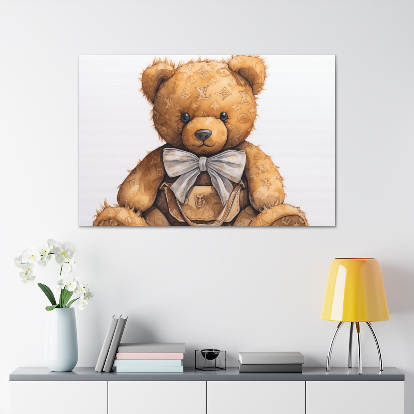 Canvas Gallery Wrap - LV Bear Wall Art - Ring