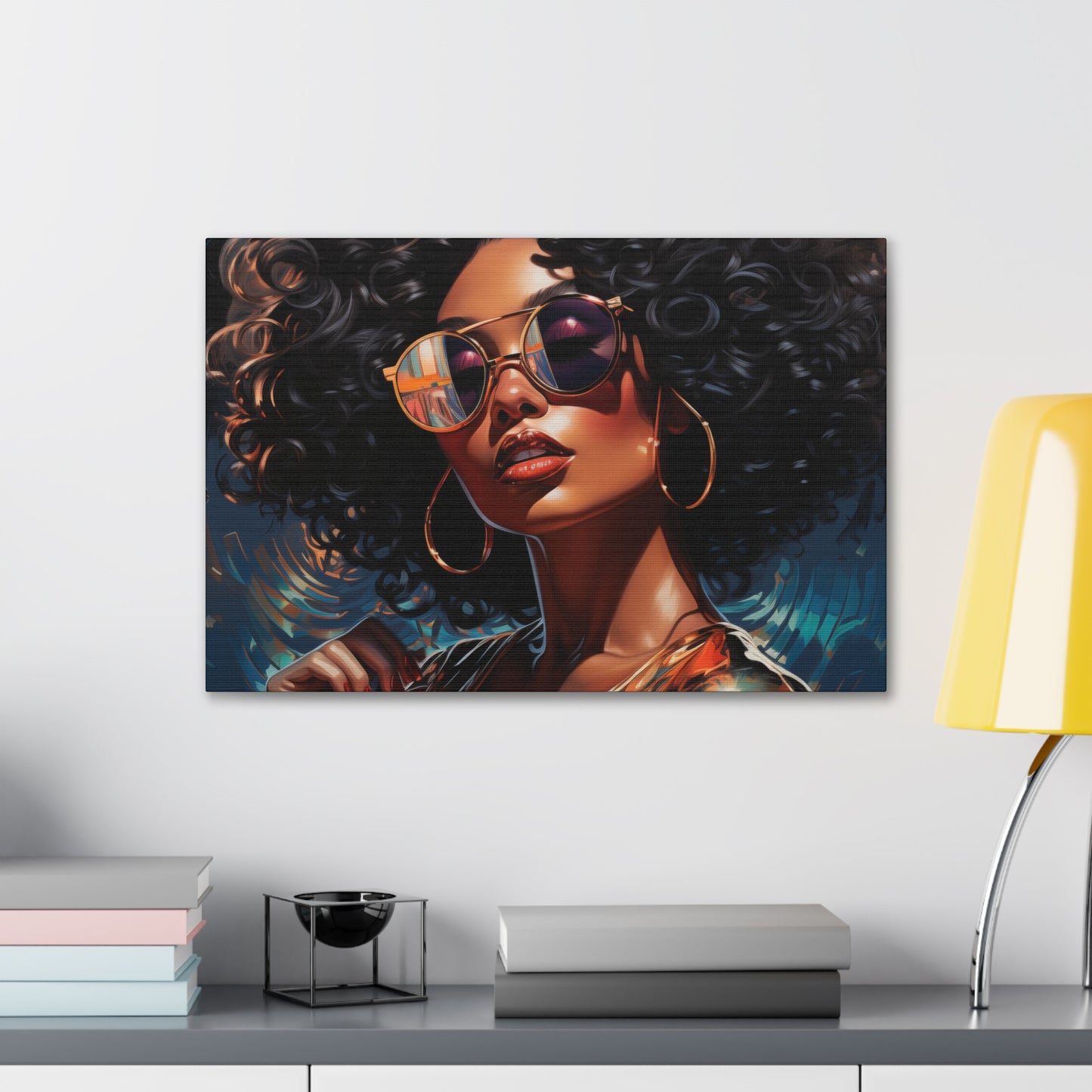 Gallery Wrapped Canvas, Retro Urban Queen, Femme Doll Art Canvas – Kesha
