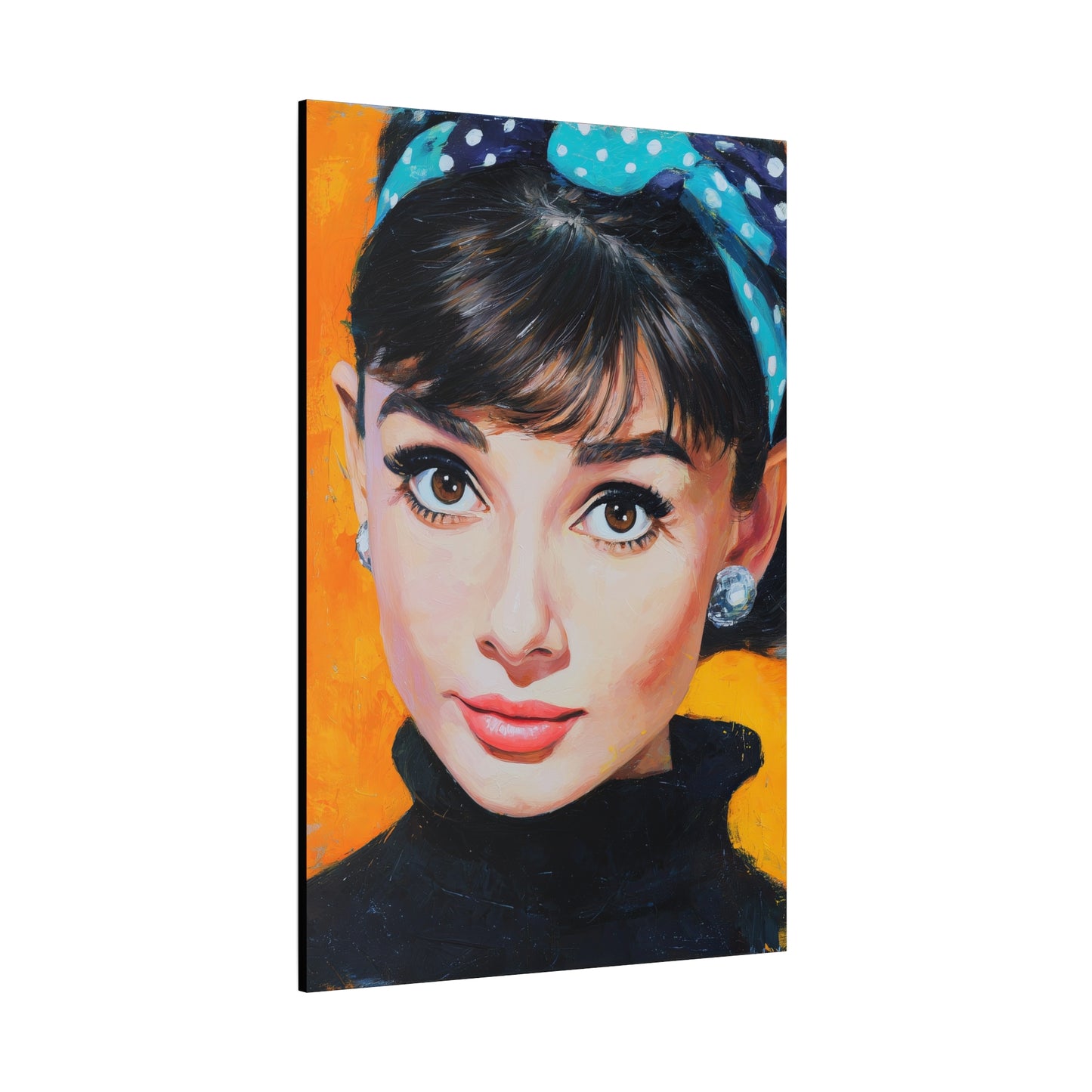 Gallery Wrapped Canvas, The Diva Project Art Canvas, Pinup Art Canvas – Audrey Hepburn - SIX