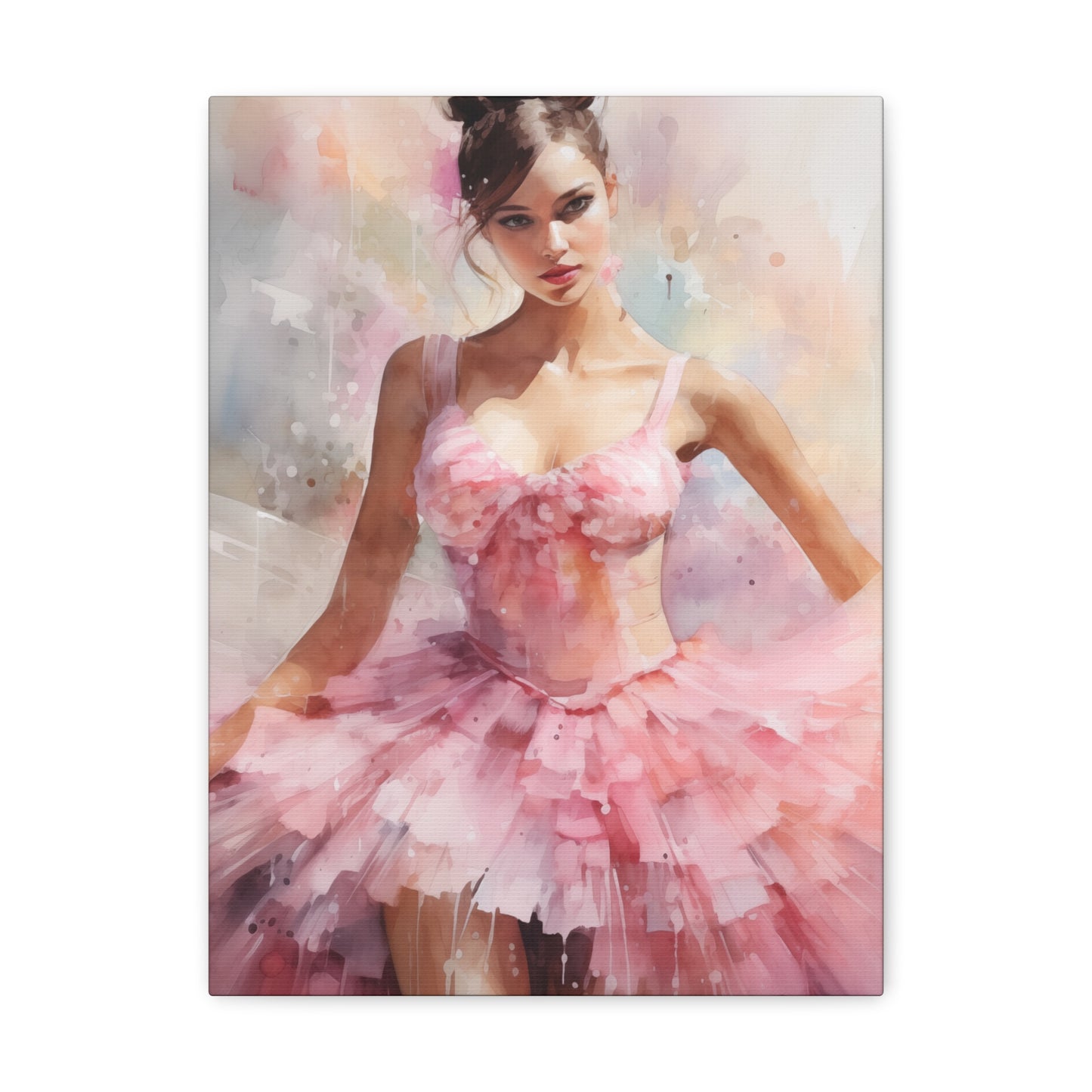 Gallery Wrapped Canvas, Ballerina Beauty, Ballet Art Canvas – Lily