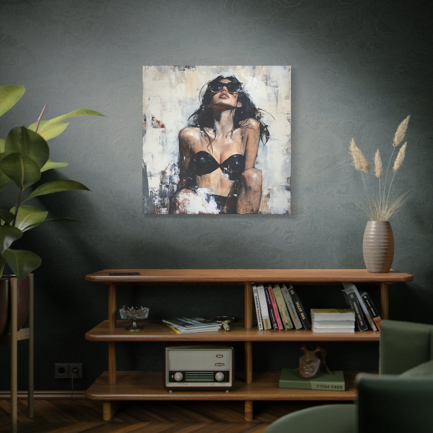 Gallery Wrapped Canvas, Sinners and Saints Art Canvas, Erotic Pinup Art Canvas – Stevie