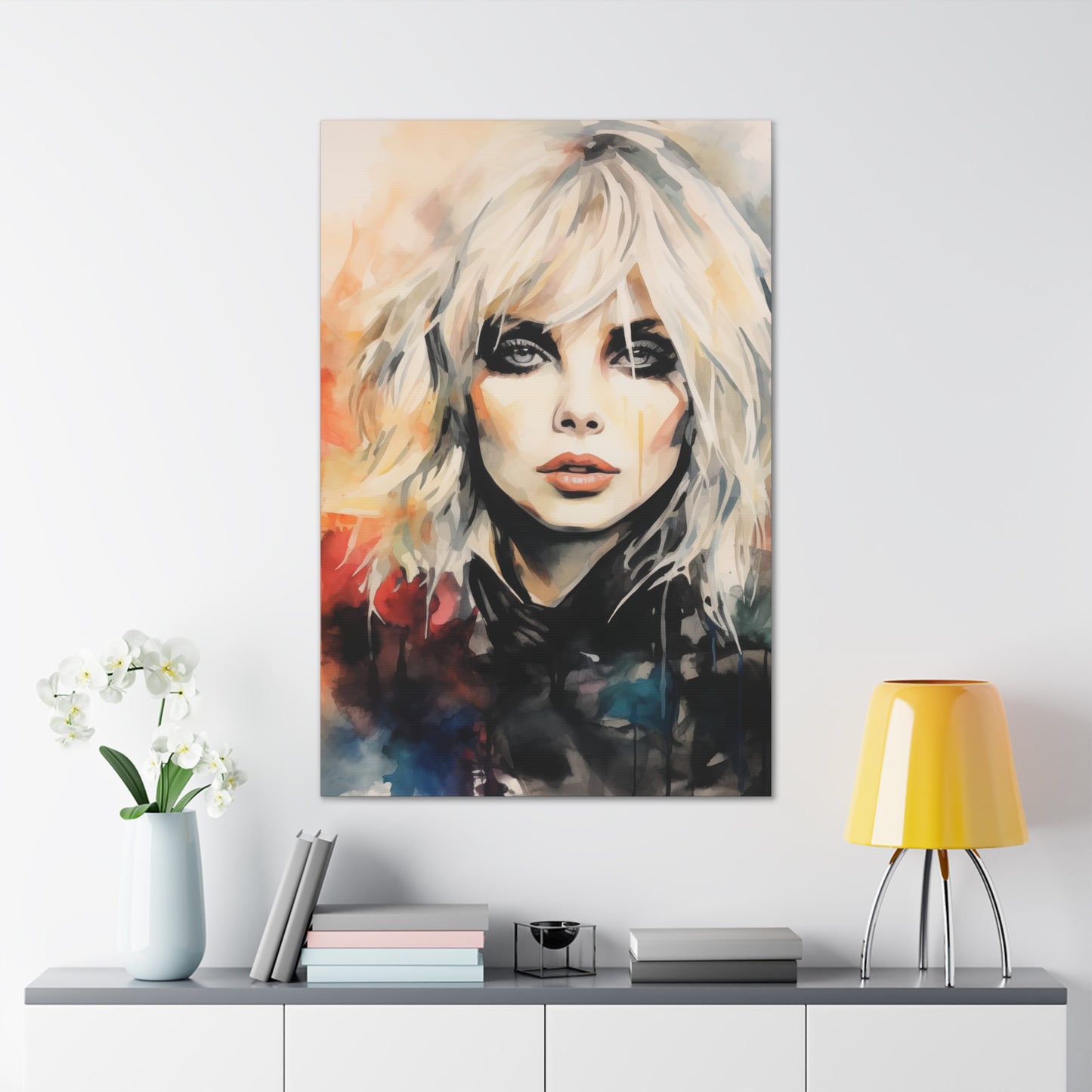 Gallery Wrapped Canvas, Celebrity Inspired, Pop Art Canvas – Debbie
