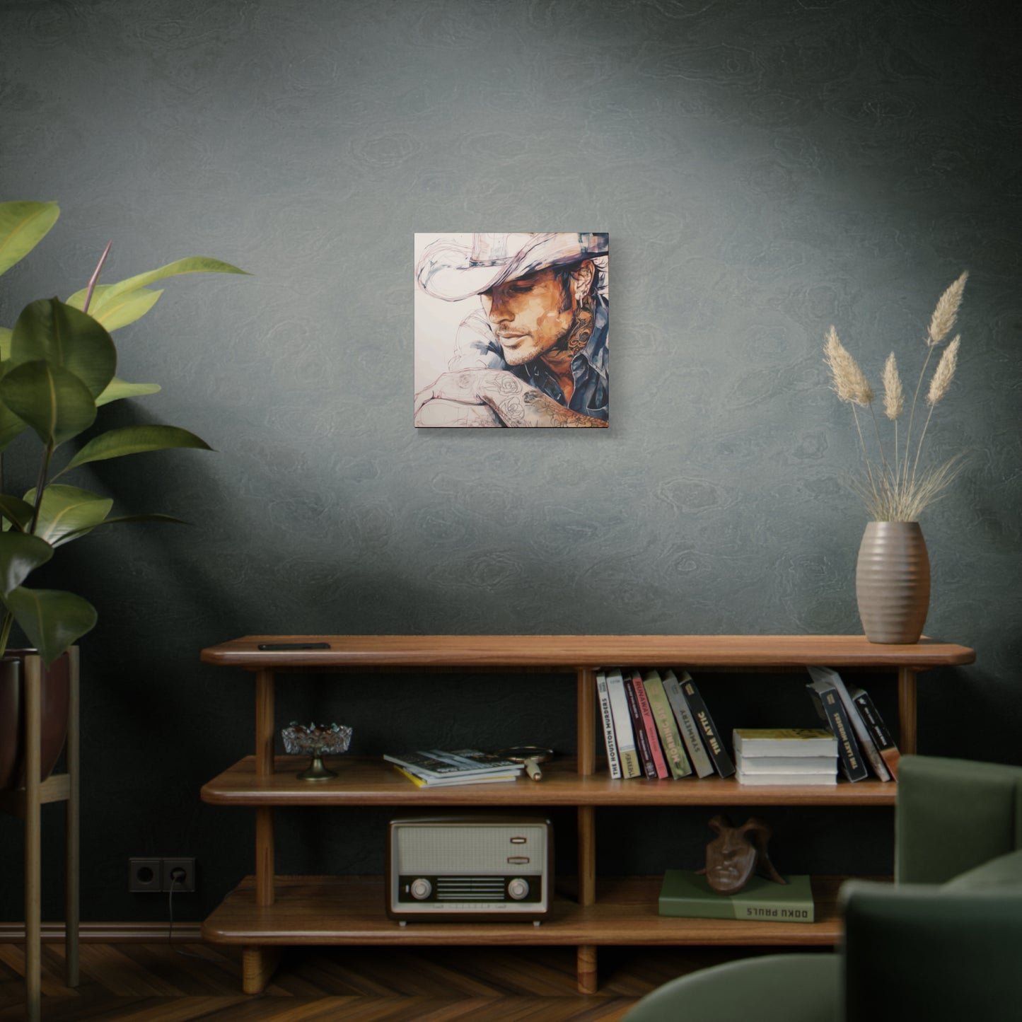 Gallery Wrapped Canvas, Wranglers and Wreckage Art Canvas, Erotic Pinup Art Canvas – Wade