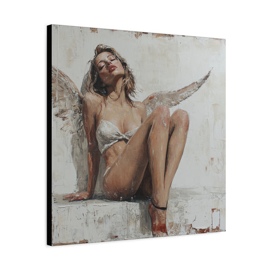 Gallery Wrapped Canvas, Sinners and Saints Art Canvas, Erotic Pinup Art Canvas – Kristen