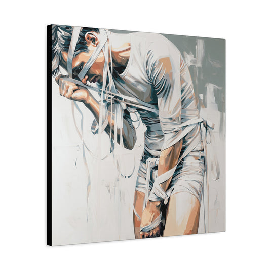 Gallery Wrapped Canvas, Ropes and Reverence Art Canvas, Erotic Shibari Art Canvas – Armand
