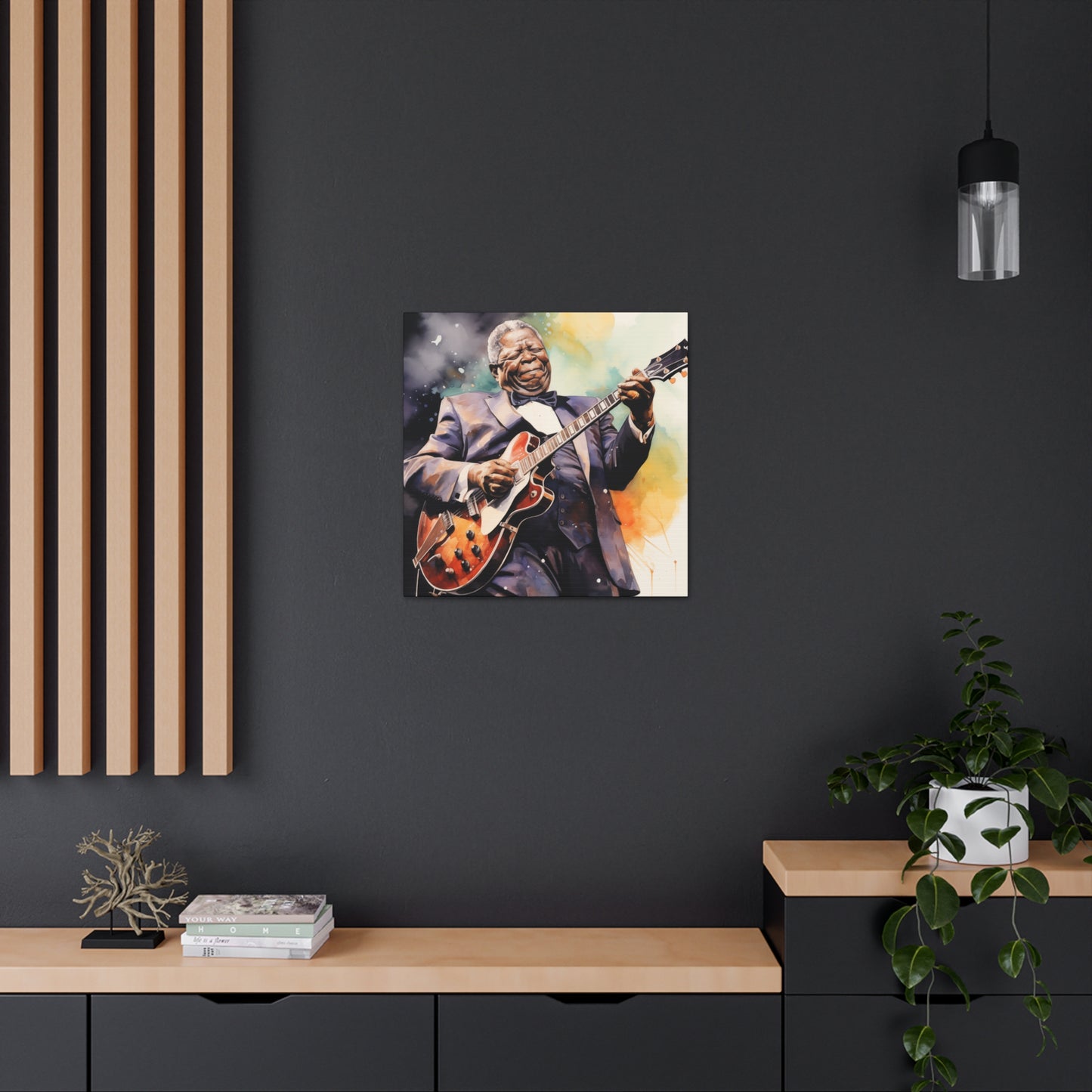 Gallery Wrapped Canvas, Celebrity Inspired, Pop Art Canvas – The King