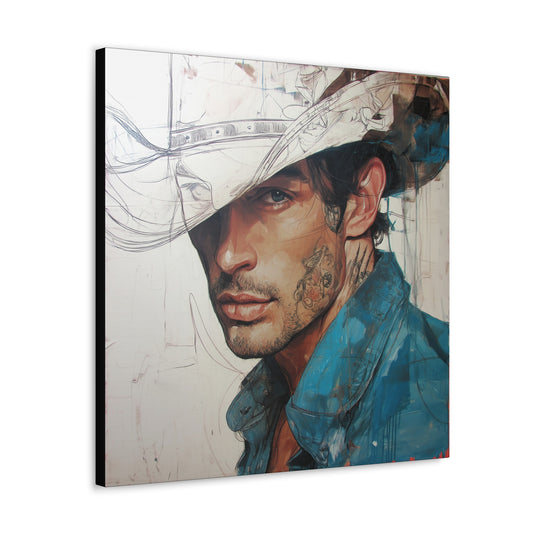 Gallery Wrapped Canvas, Wranglers and Wreckage Art Canvas, Erotic Pinup Art Canvas – Jack