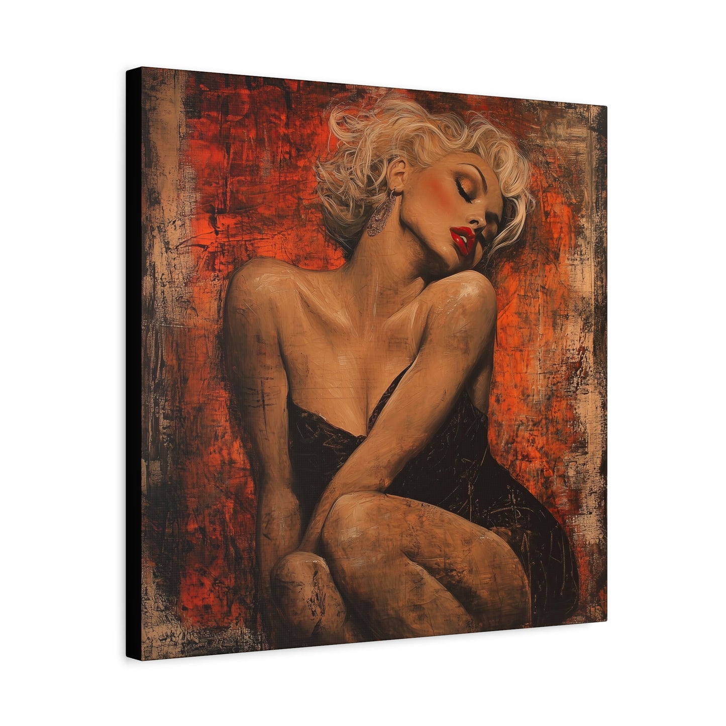 Gallery Wrapped Canvas, Guilt and Grit Adult Art Canvas, Erotic Pinup Art Canvas – Aurora