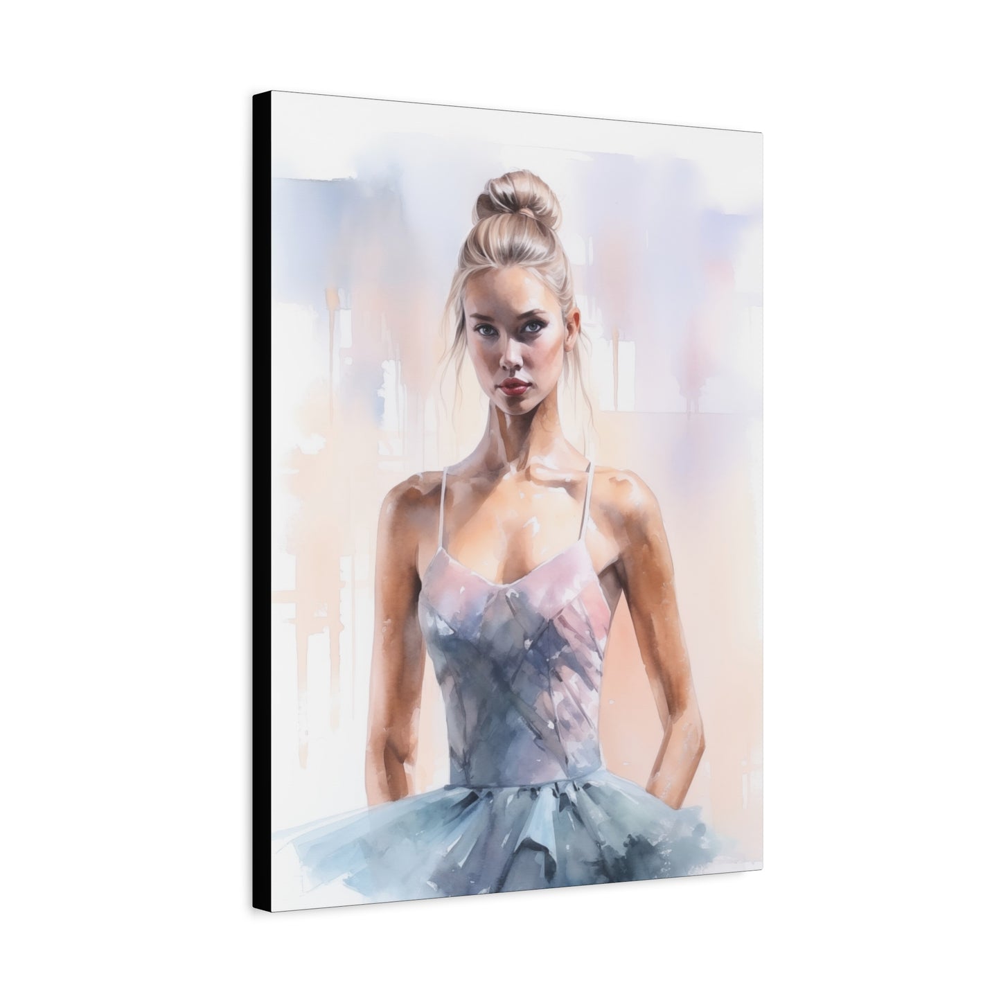 Pointes and Platforms, Gallery Wrapped Canvas, Ballerina Beauty, Ballet Art Canvas – Samantha