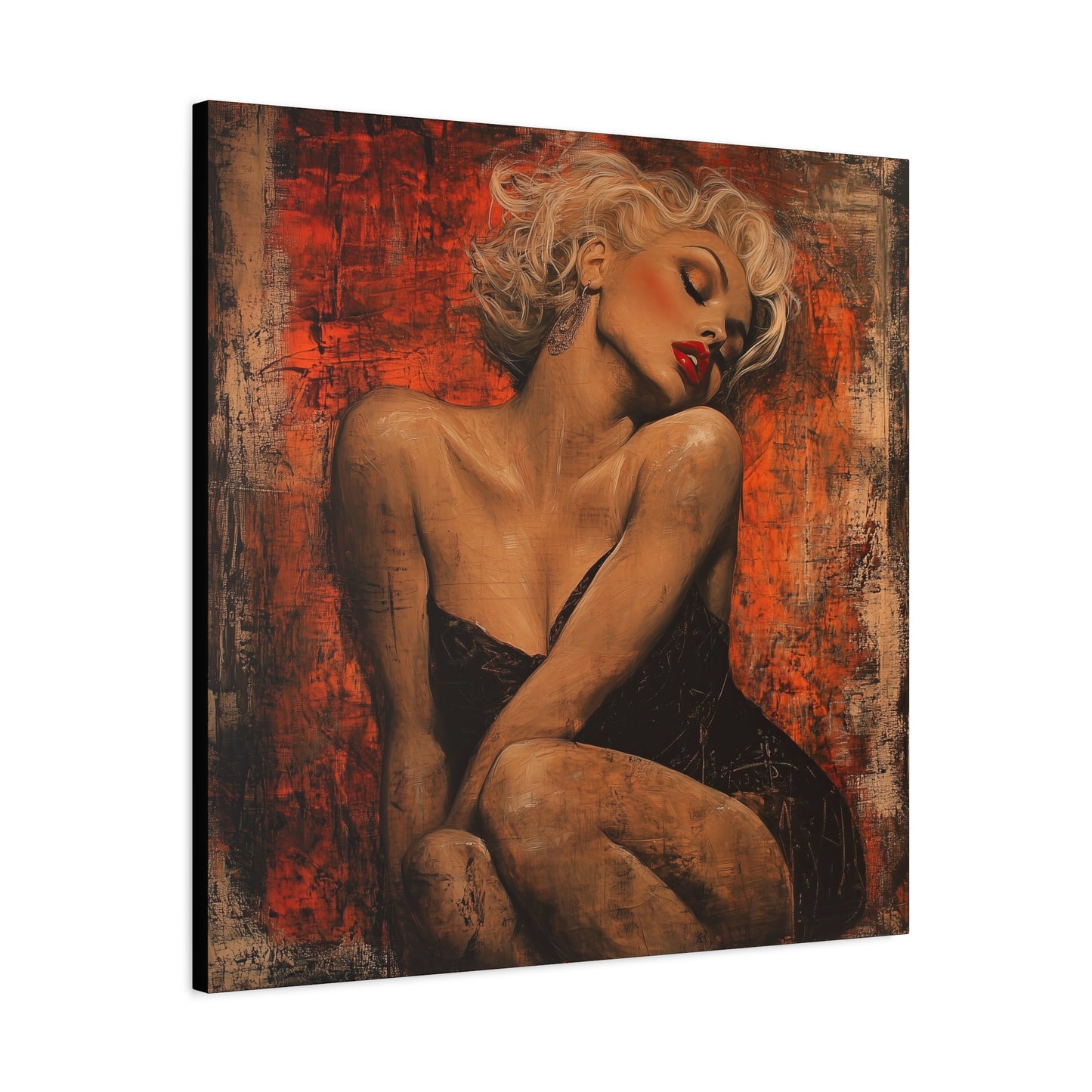 Gallery Wrapped Canvas, Guilt and Grit Adult Art Canvas, Erotic Pinup Art Canvas – Aurora