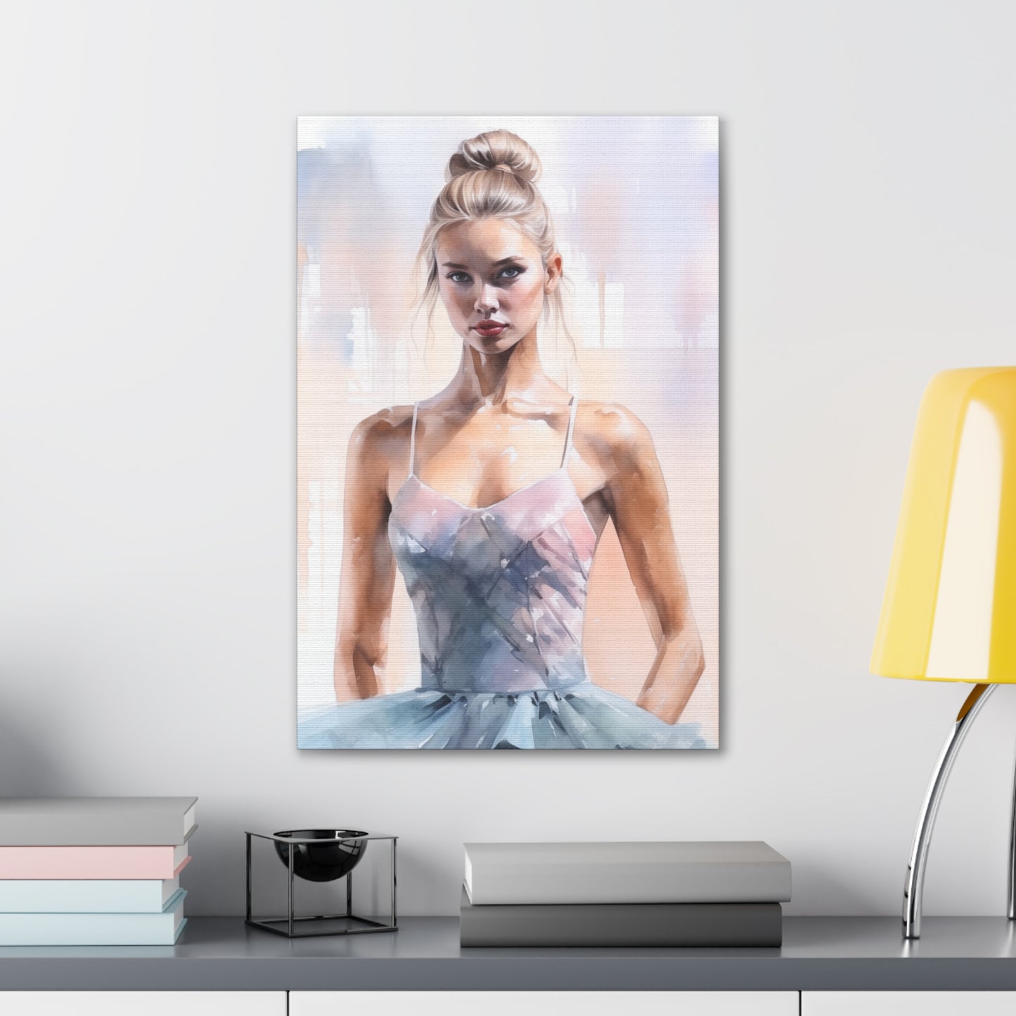 Gallery Wrapped Canvas, Ballerina Beauty, Ballet Art Canvas – Samantha