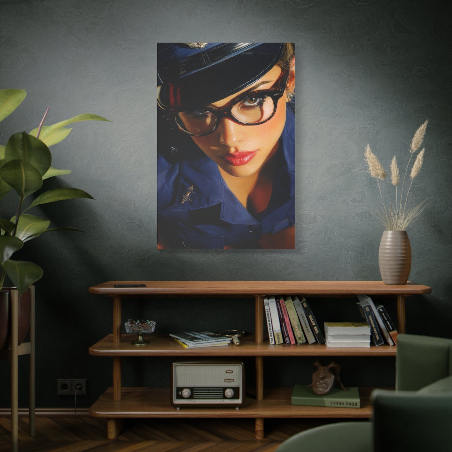 Gallery Wrapped Canvas, Liberty and Lace Art Canvas, Erotic Pinup Art Canvas – Janice