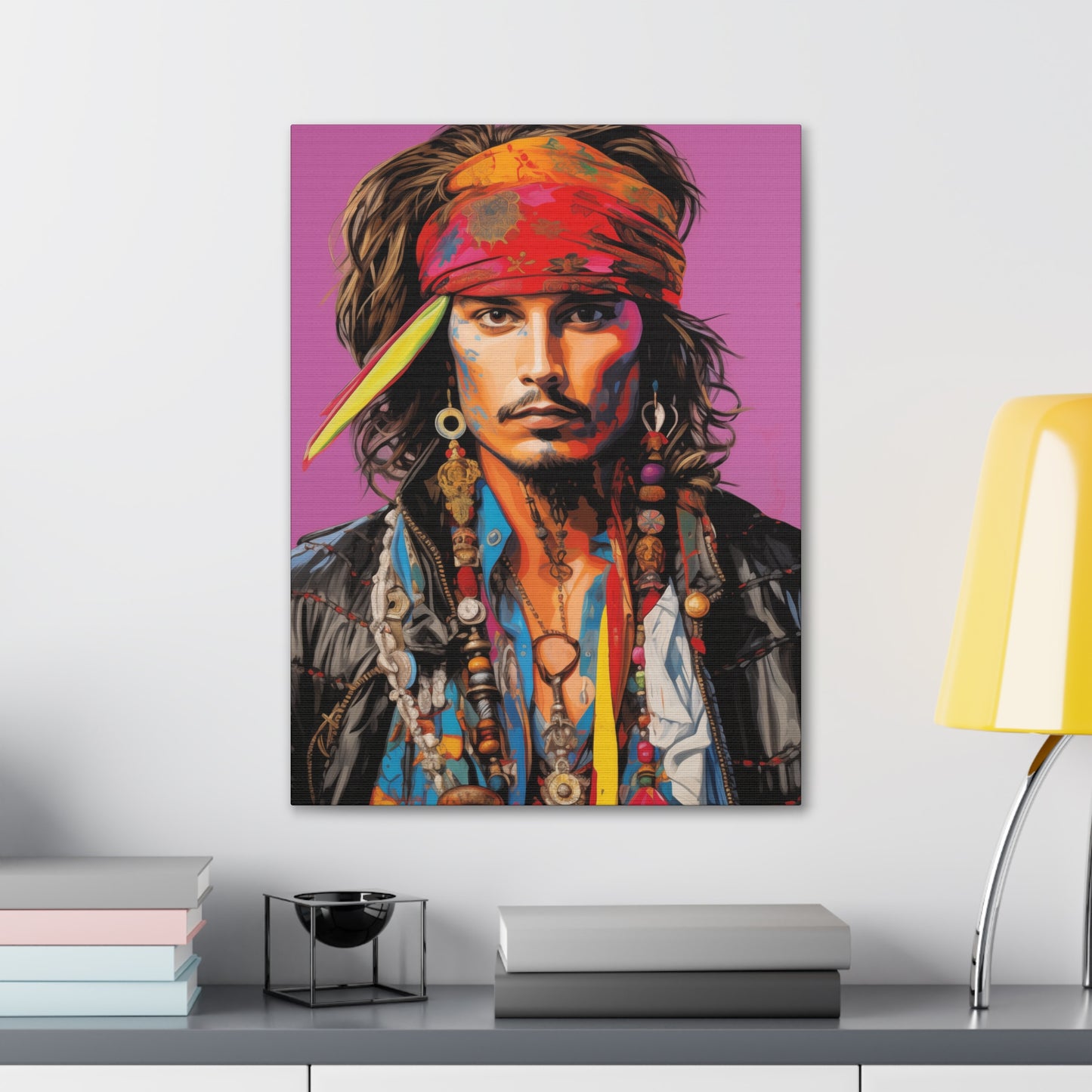 Gallery Wrapped Canvas, Celebrity Inspired, Pop Art Canvas – Johnny Also