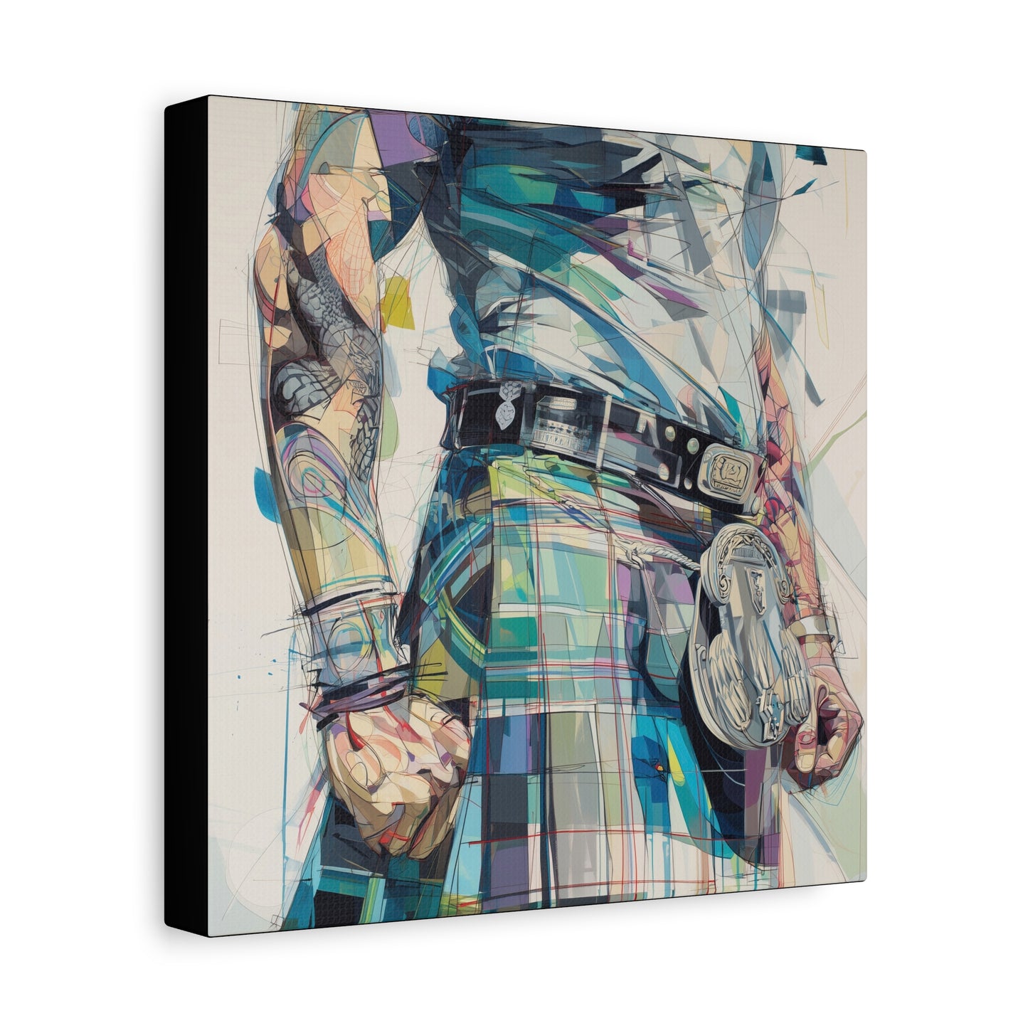 Gallery Wrapped Canvas, Kilts and Carnage Art Canvas, Erotic Pinup Art Canvas – Finn