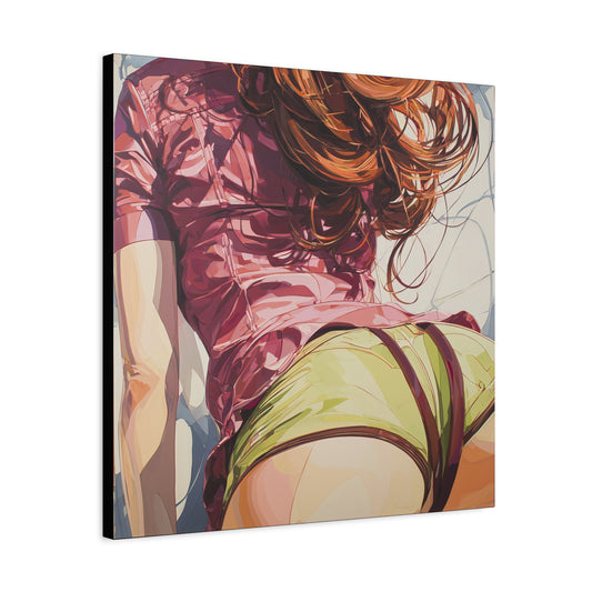 Gallery Wrapped Canvas, Tongue and Cheek Art Canvas, Naughty Girl Art Canvas –  Persephone