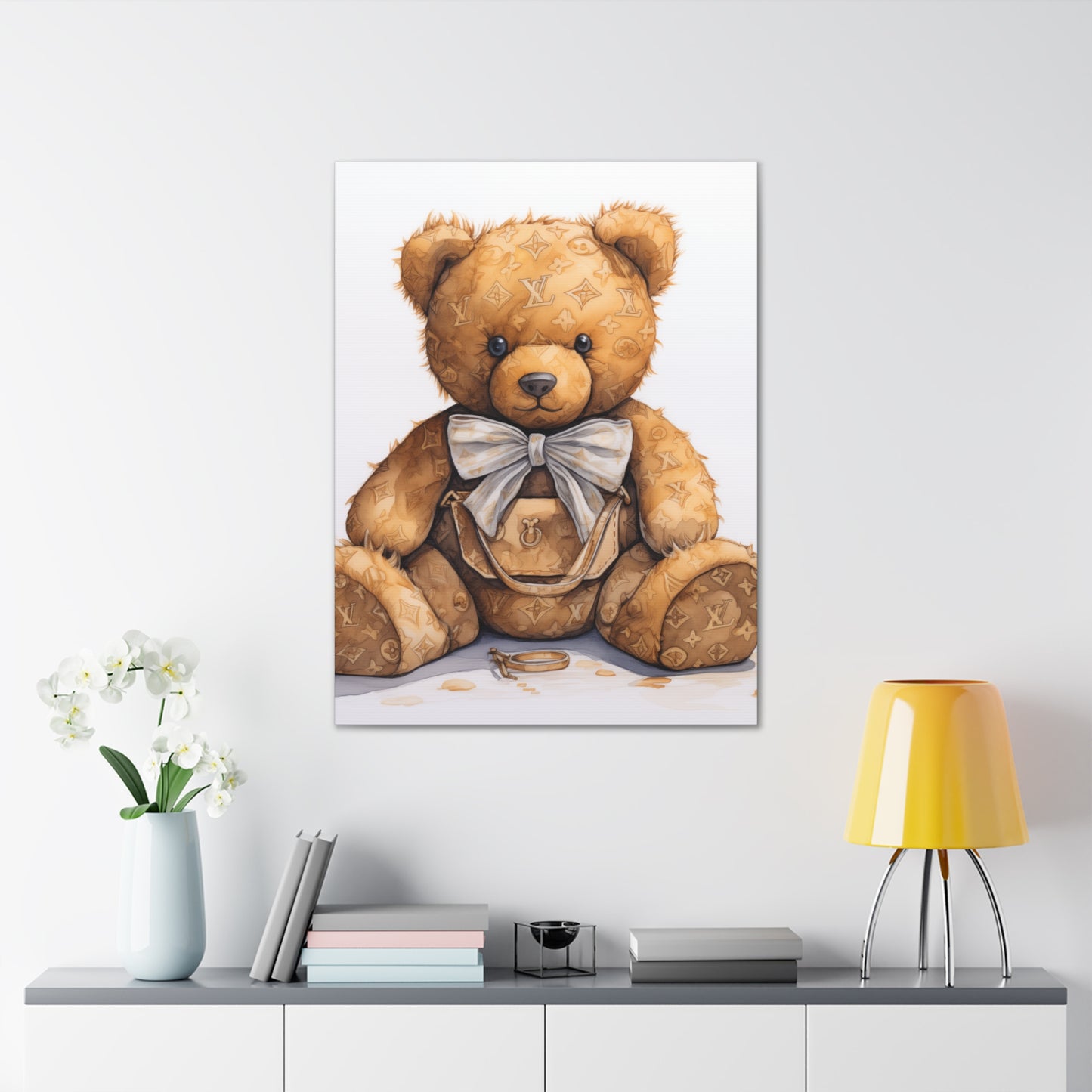 Canvas Gallery Wrap - LV Bear Wall Art - Ring