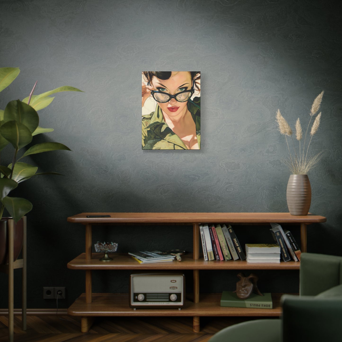 Gallery Wrapped Canvas, Liberty and Lace Art Canvas, Erotic Pinup Art Canvas – Tawney