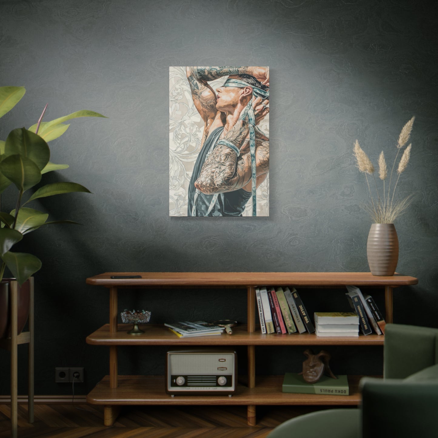 Gallery Wrapped Canvas, Ropes and Reverence Art Canvas, Erotic Shibari Art Canvas – Ronan