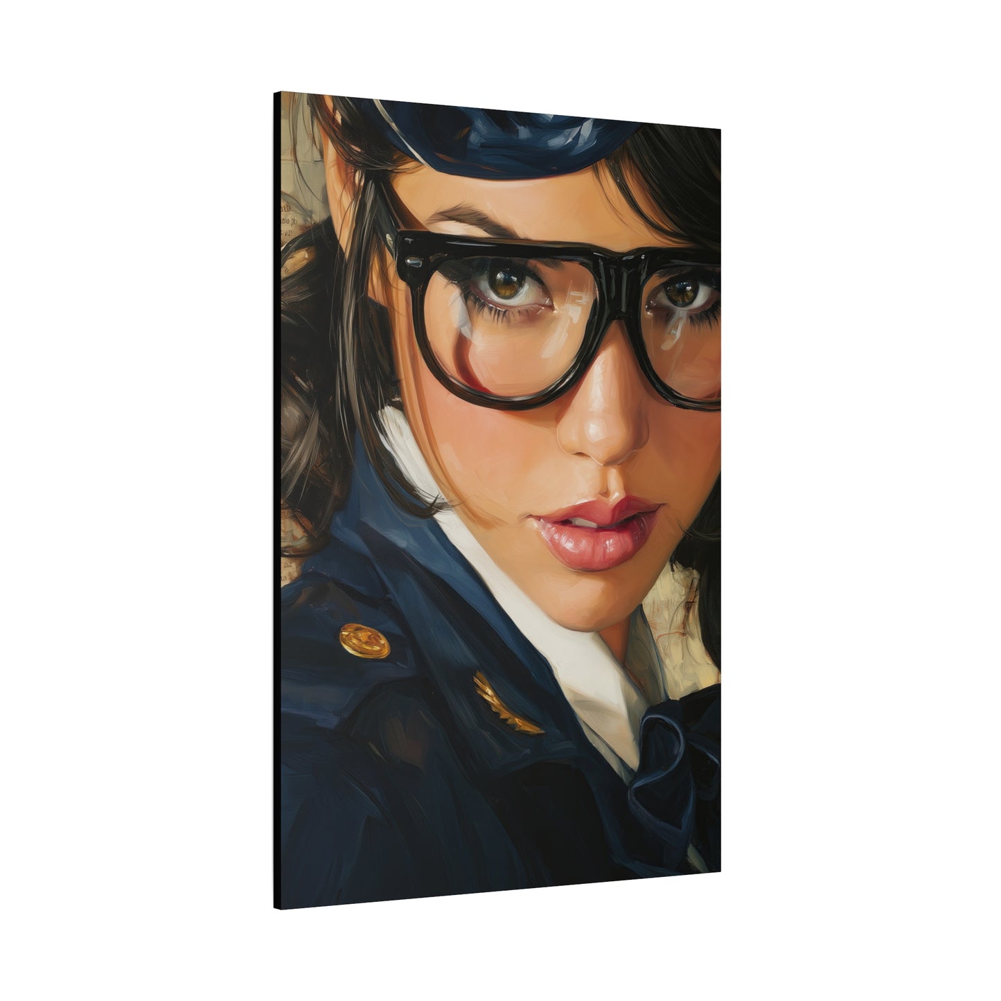 Gallery Wrapped Canvas, Liberty and Lace Art Canvas, Erotic Pinup Art Canvas – Lizzy