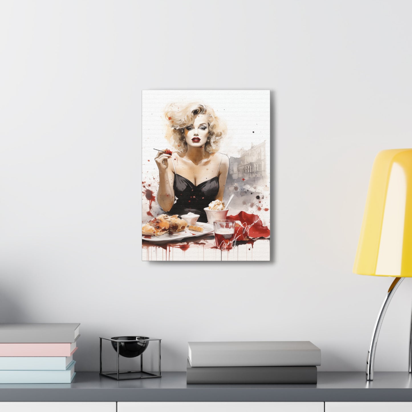 Canvas Wall Art, Gallery Wrapped Pop Art, Celebrity Wall Art – Marilyn Monroe - Cafe